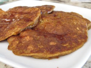 Peach Pumpkin Pie Pancakes